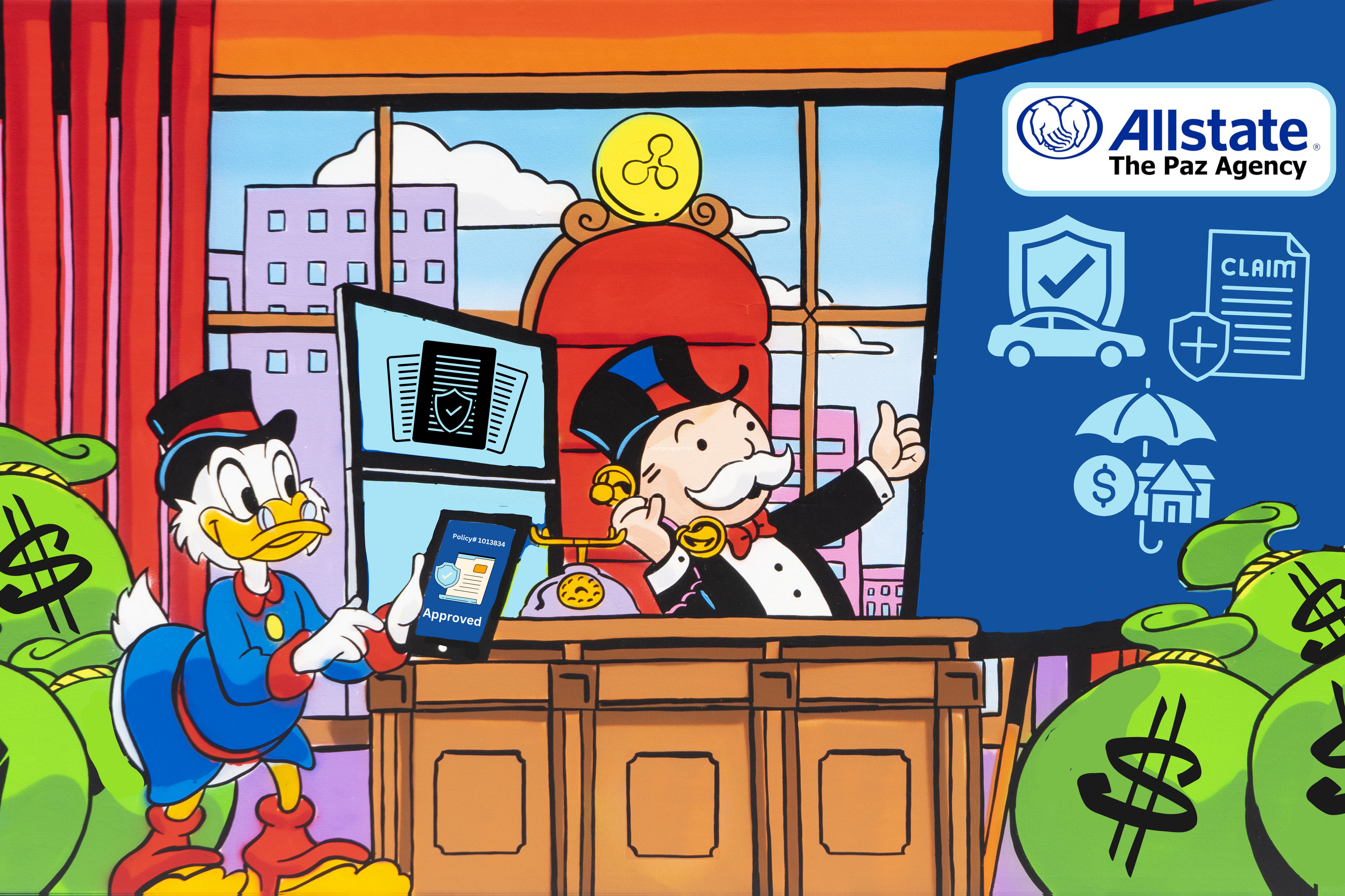Insurance Artwork - “Monopoly” Theme