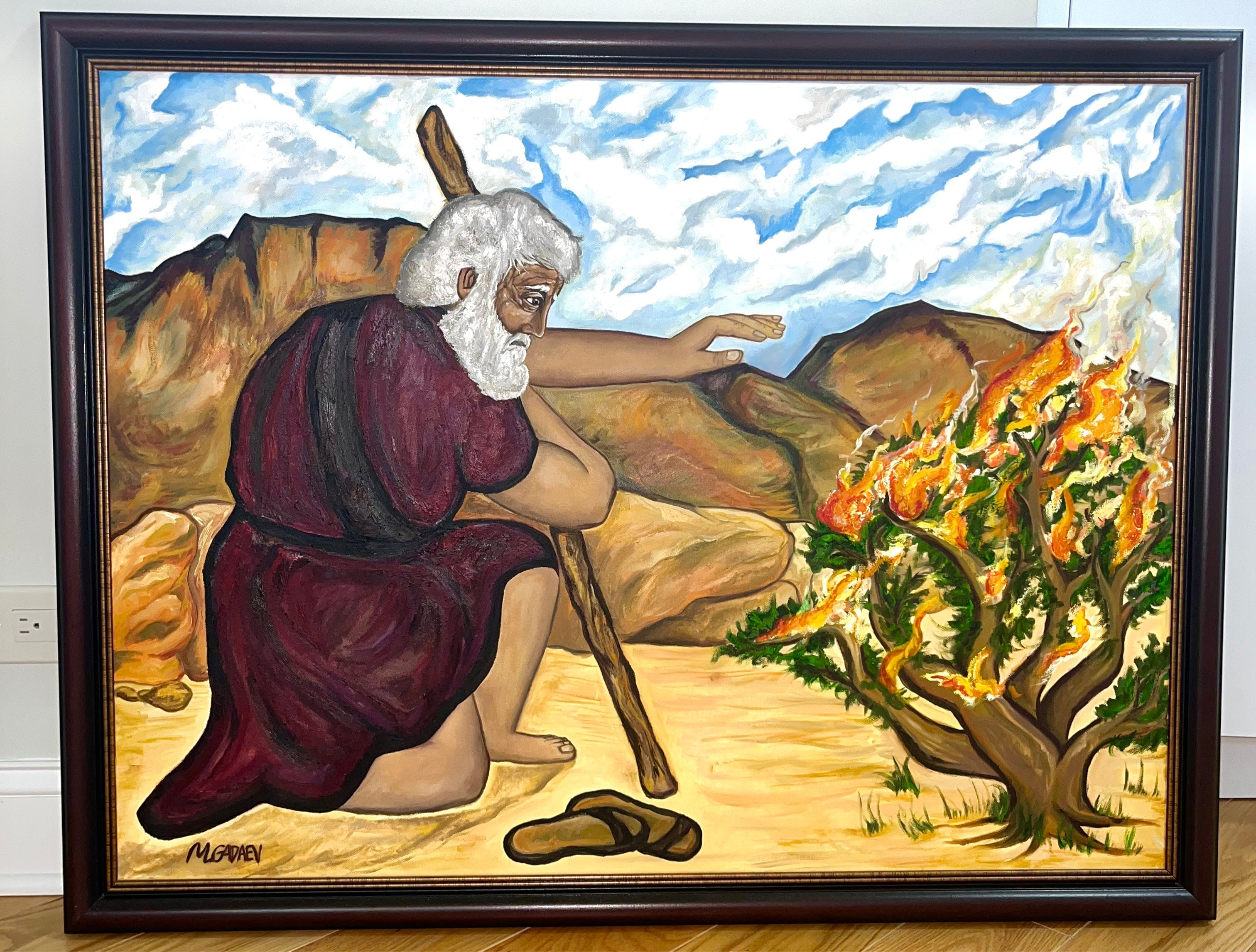 Moses and the burning bush