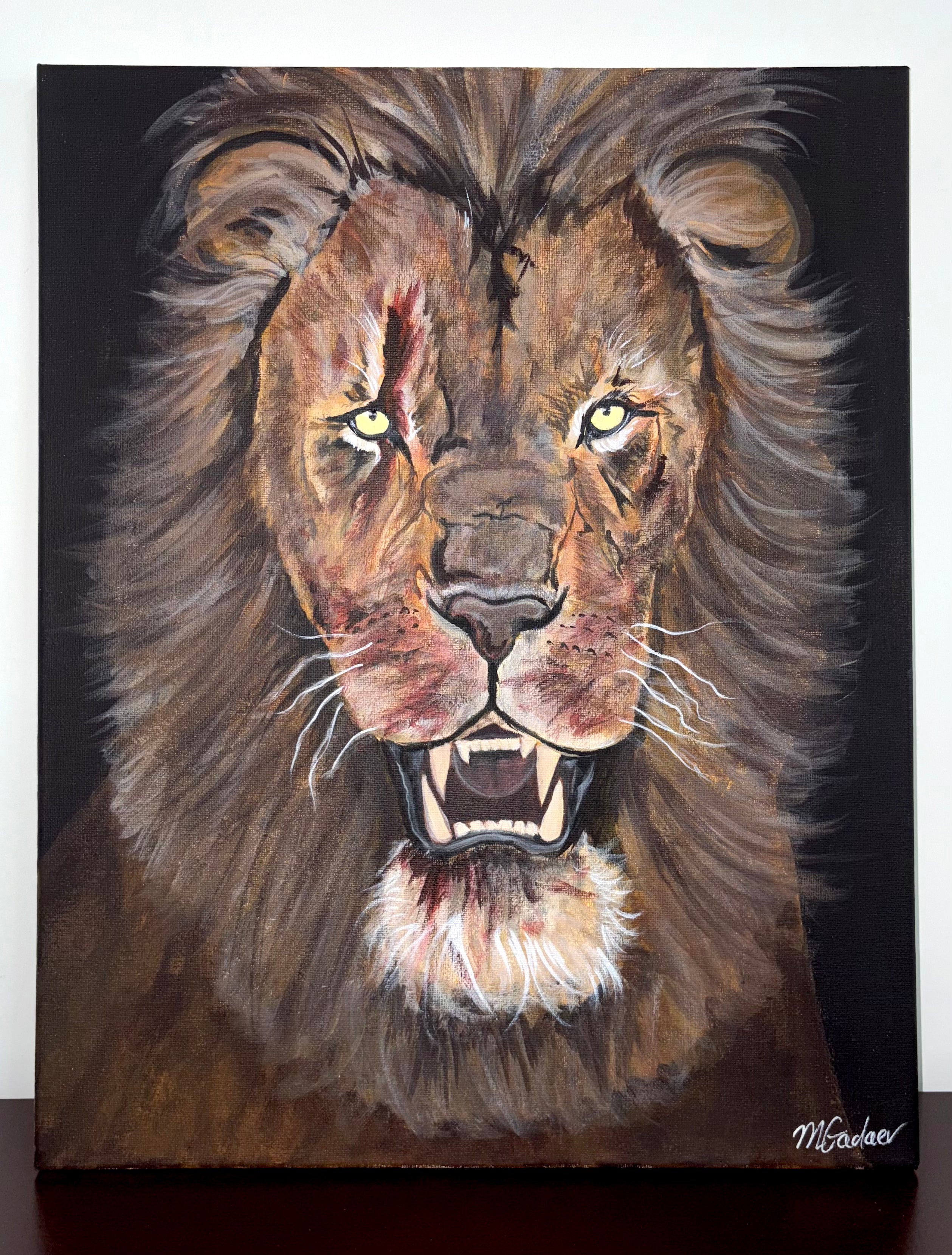 “Scar” Lion Portrait